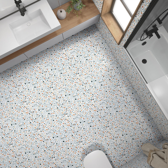 Piastrelle Adesive per Pavimenti - Motivo Terrazzo