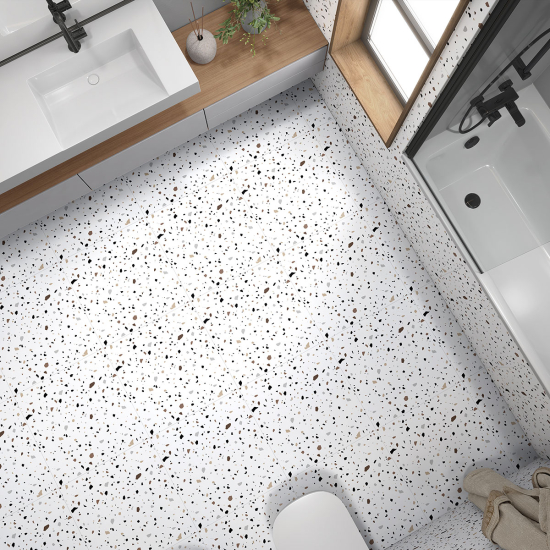 Piastrelle Adesive per Pavimenti - Motivo Terrazzo
