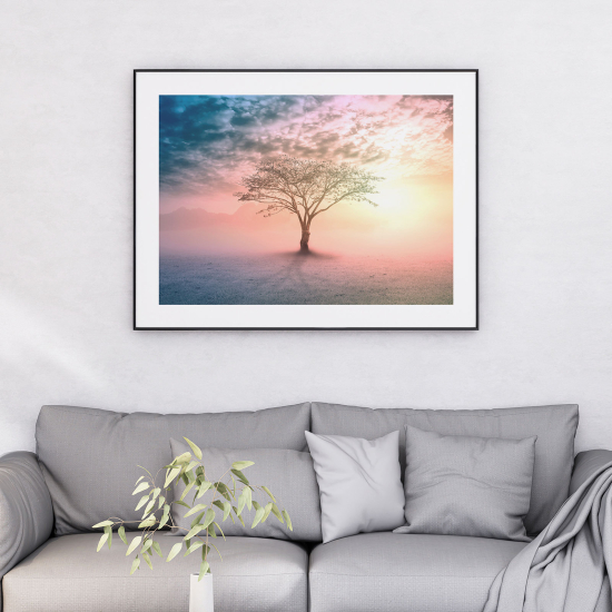 Poster - Albero al tramonto