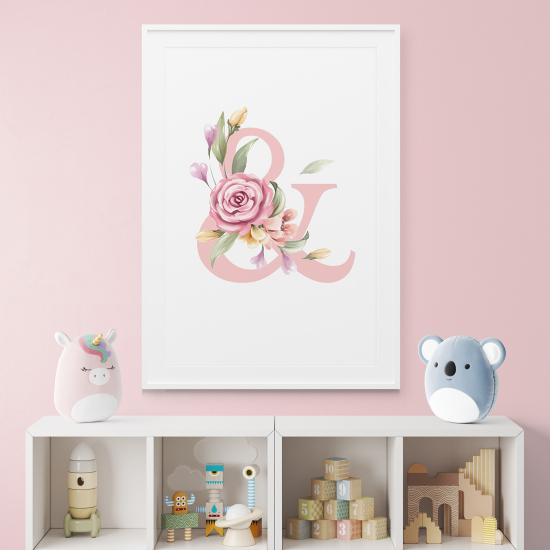 Poster Monogram personalizzato - Carattere &