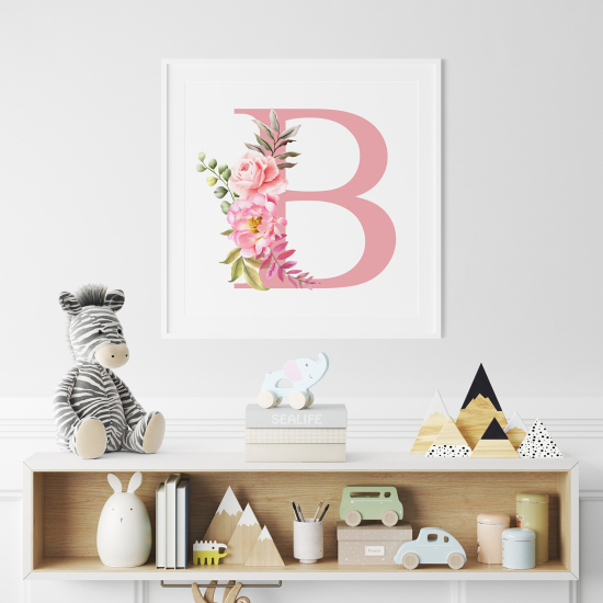Poster Monogram personalizzato - Lettera B