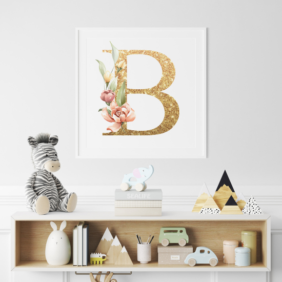 Poster Monogram personalizzato - Lettera B