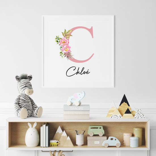 Poster Monogram personalizzato - Lettera C