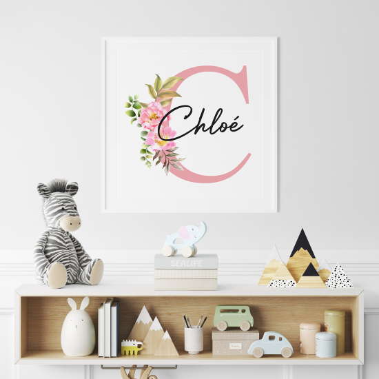 Poster Monogram personalizzato - Lettera C