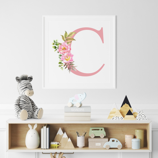 Poster Monogram personalizzato - Lettera C
