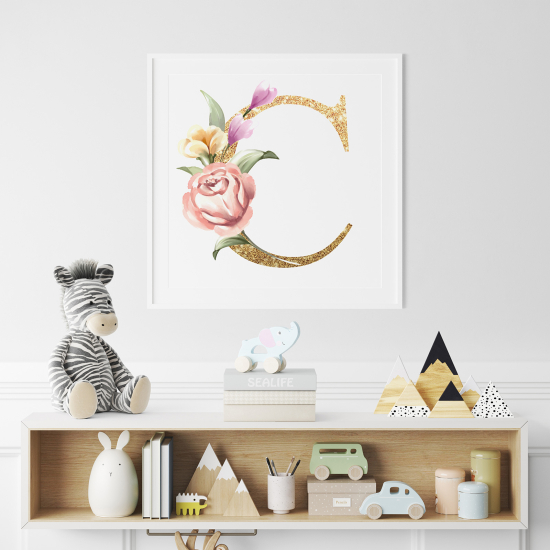 Poster Monogram personalizzato - Lettera C