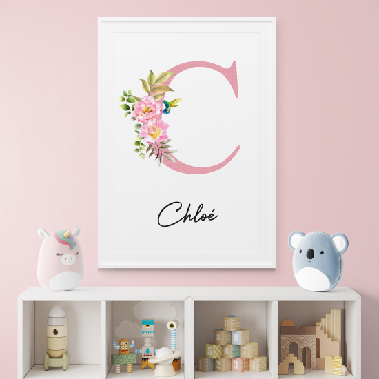 Poster Monogram personalizzato - Lettera C