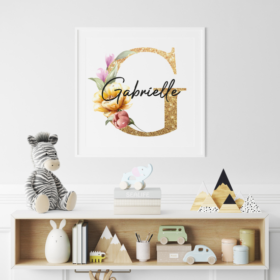 Poster Monogram personalizzato - Lettera G