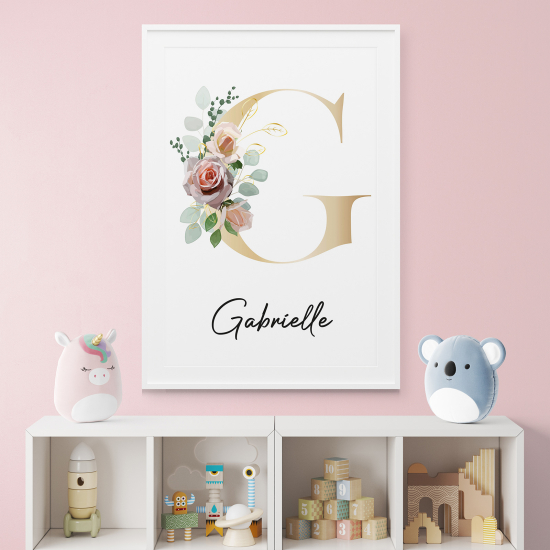 Poster Monogram personalizzato - Lettera G