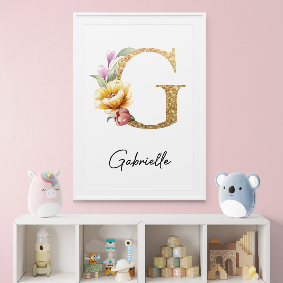 Poster Monogram personalizzato - Lettera G