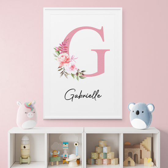 Poster Monogram personalizzato - Lettera G