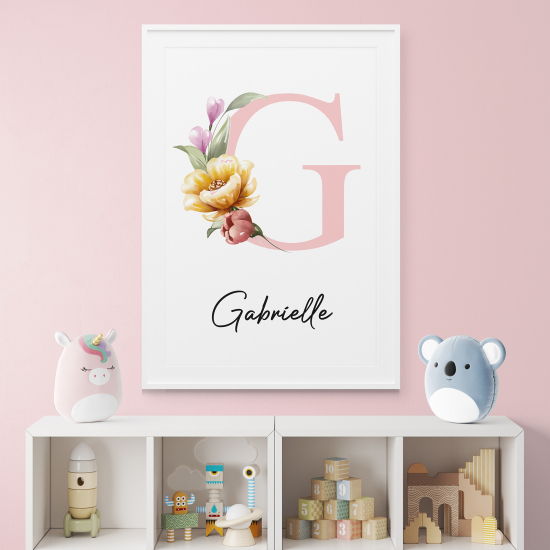 Poster Monogram personalizzato - Lettera G