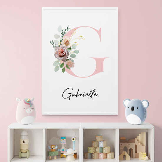 Poster Monogram personalizzato - Lettera G