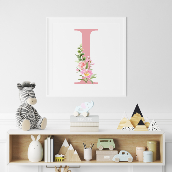 Poster Monogram personalizzato - Lettera I