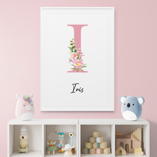 Poster Monogram personalizzato - Lettera I