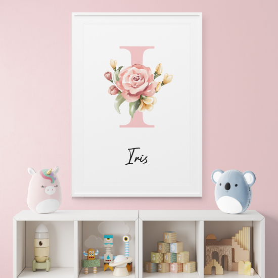 Poster Monogram personalizzato - Lettera I