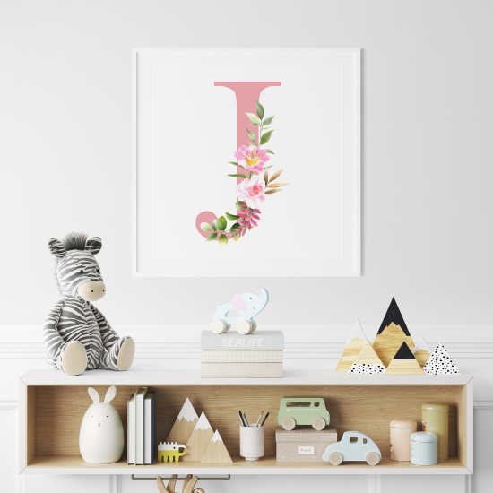 Poster Monogram personalizzato - Lettera J
