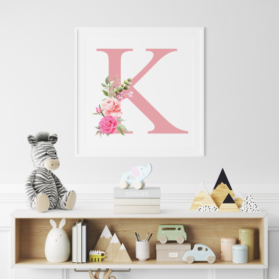 Poster Monogram personalizzato - Lettera K