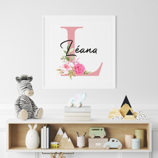 Poster Monogram personalizzato - Lettera L