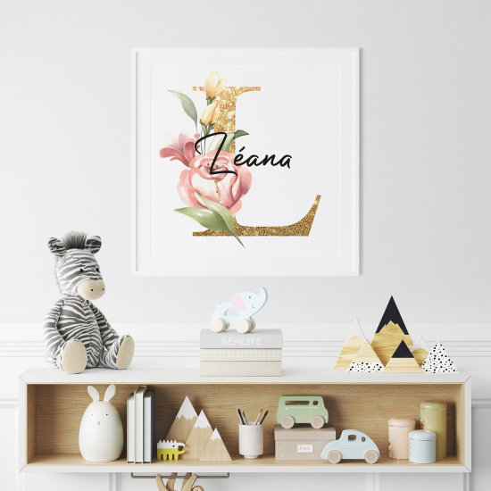 Poster Monogram personalizzato - Lettera L