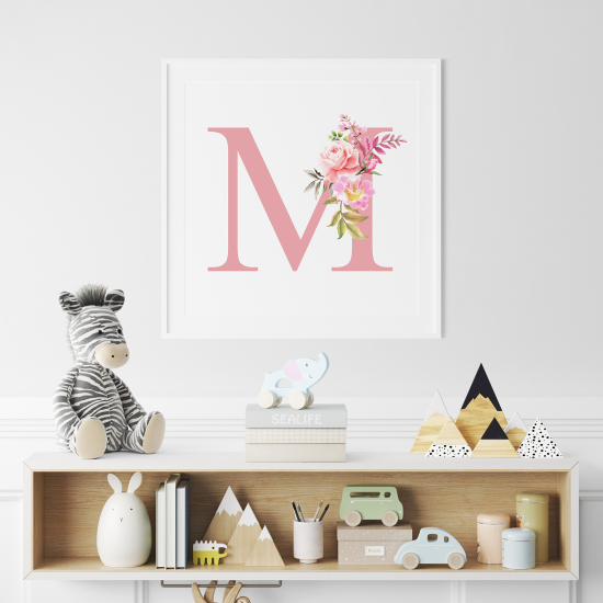 Poster Monogram personalizzato - Lettera M