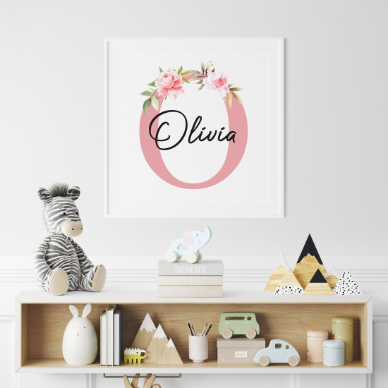 Poster Monogram personalizzato - Lettera O