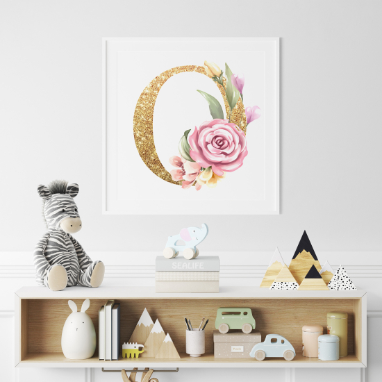 Poster Monogram personalizzato - Lettera O