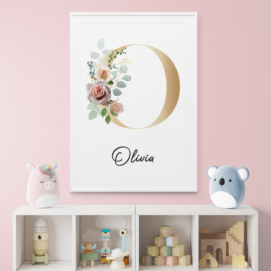 Poster Monogram personalizzato - Lettera O