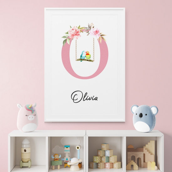 Poster Monogram personalizzato - Lettera O