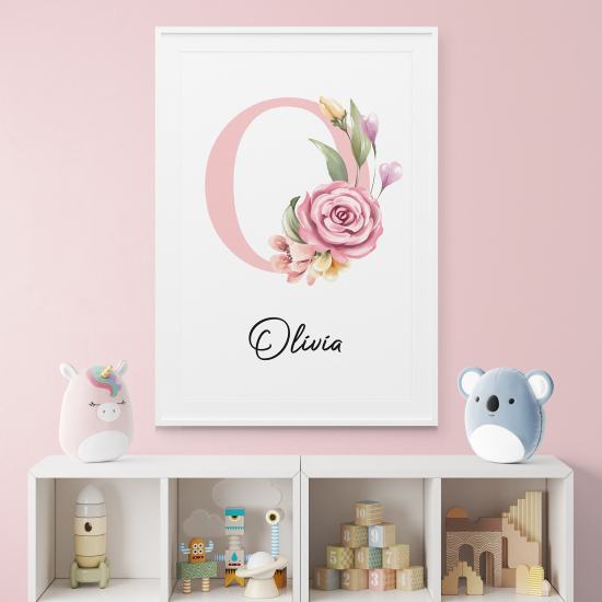 Poster Monogram personalizzato - Lettera O