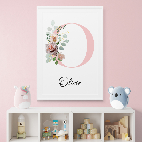 Poster Monogram personalizzato - Lettera O