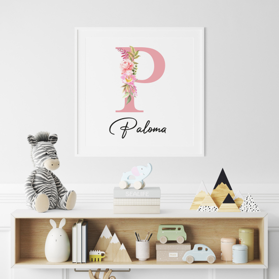 Poster Monogram personalizzato - Lettera P