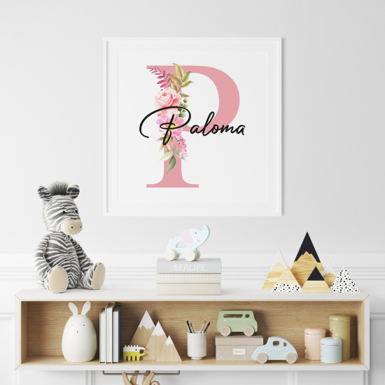 Poster Monogram personalizzato - Lettera P