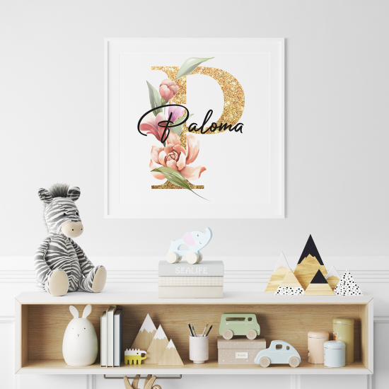 Poster Monogram personalizzato - Lettera P