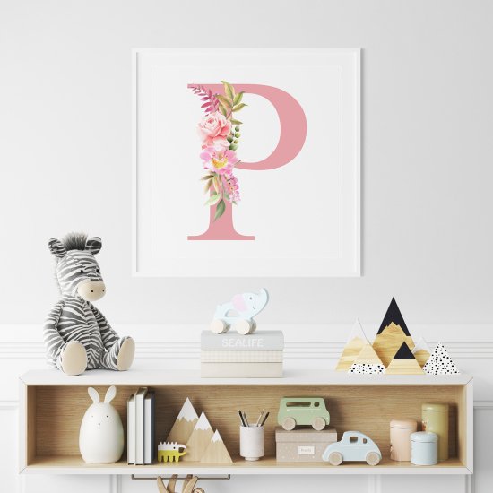 Poster Monogram personalizzato - Lettera P