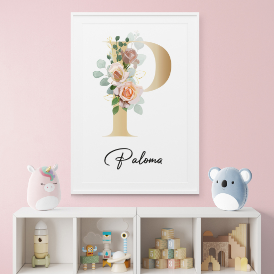 Poster Monogram personalizzato - Lettera P