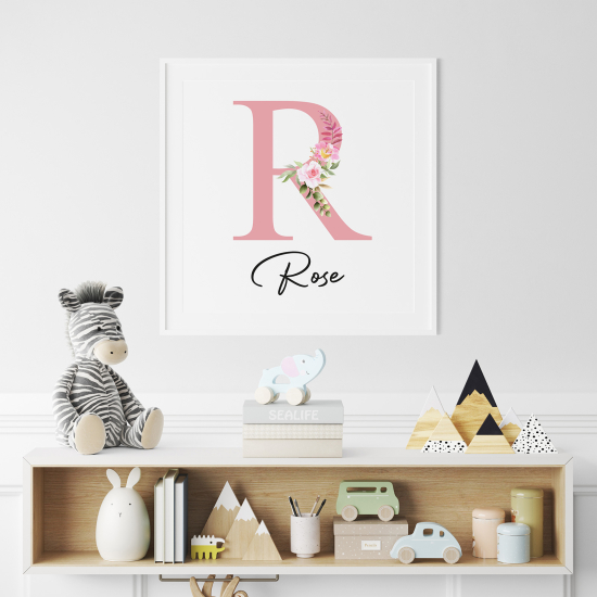 Poster Monogram personalizzato - Lettera R