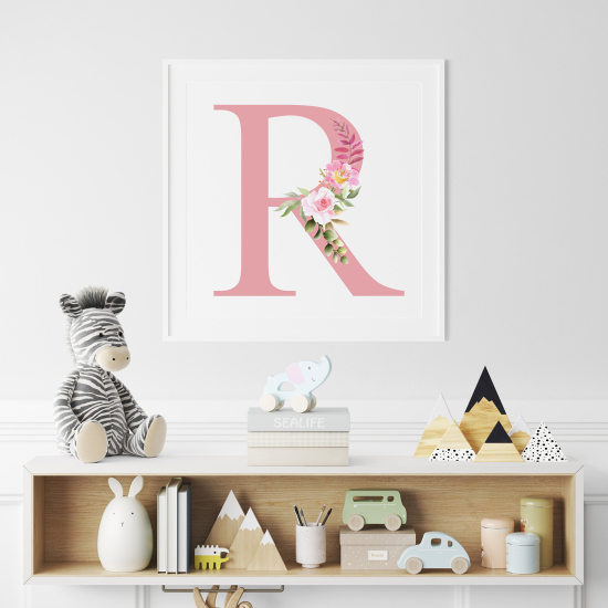 Poster Monogram personalizzato - Lettera R