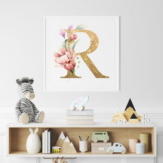 Poster Monogram personalizzato - Lettera R