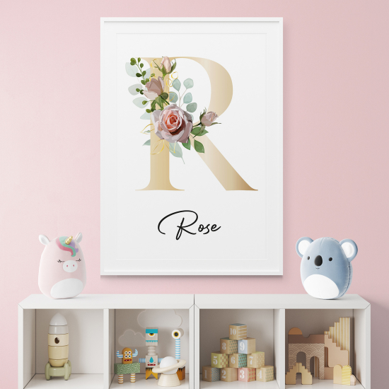 Poster Monogram personalizzato - Lettera R