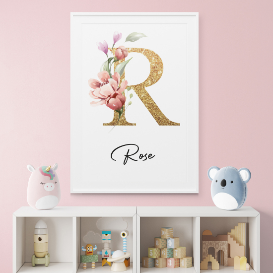 Poster Monogram personalizzato - Lettera R