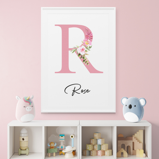 Poster Monogram personalizzato - Lettera R