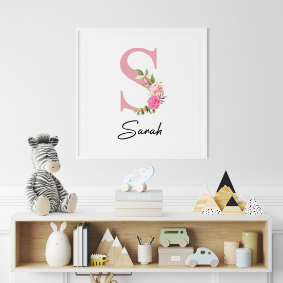 Poster Monogram personalizzato - Lettera S