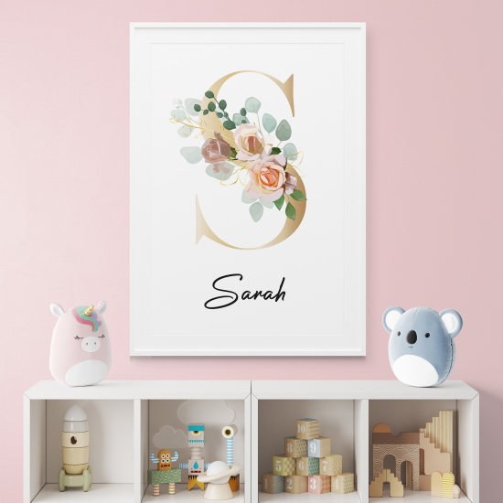 Poster Monogram personalizzato - Lettera S