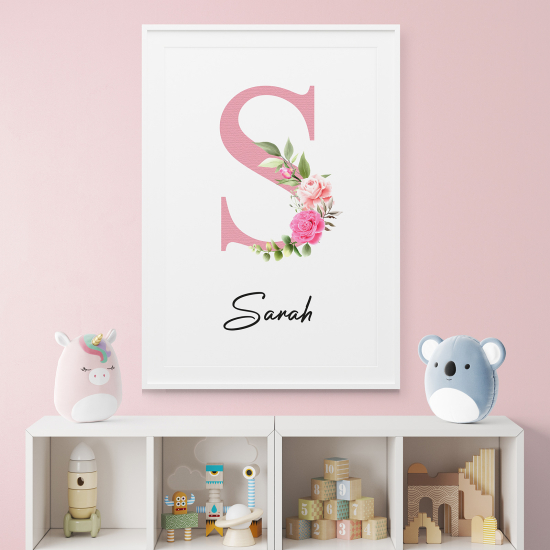 Poster Monogram personalizzato - Lettera S