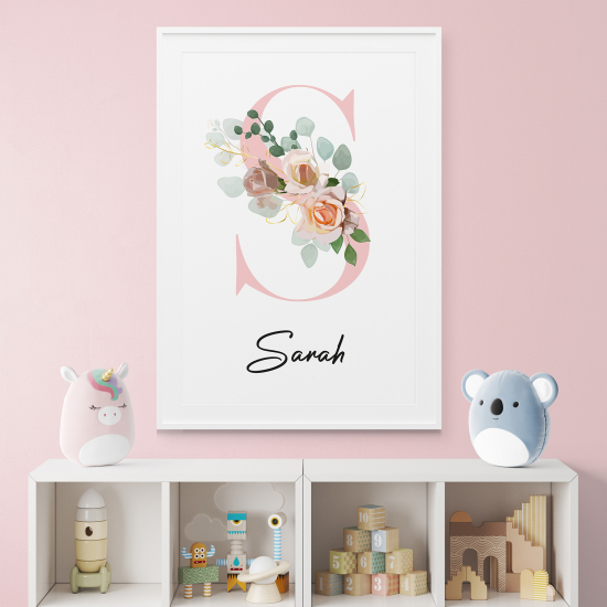 Poster Monogram personalizzato - Lettera S