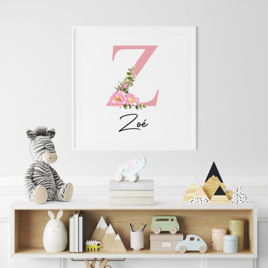 Poster Monogram personalizzato - Lettera Z