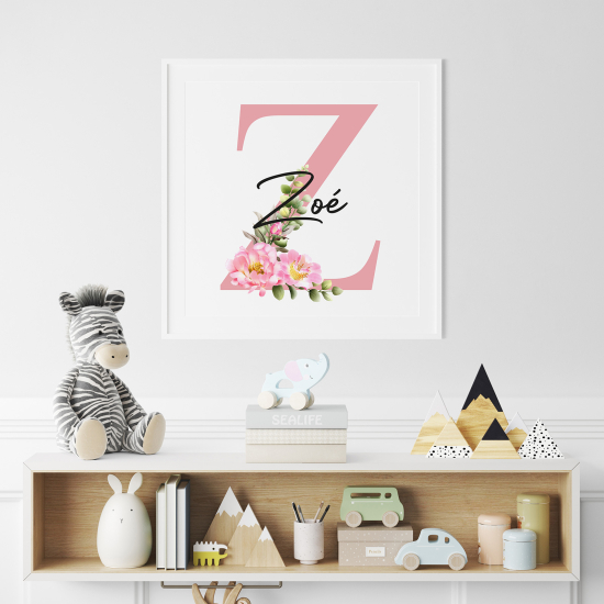 Poster Monogram personalizzato - Lettera Z