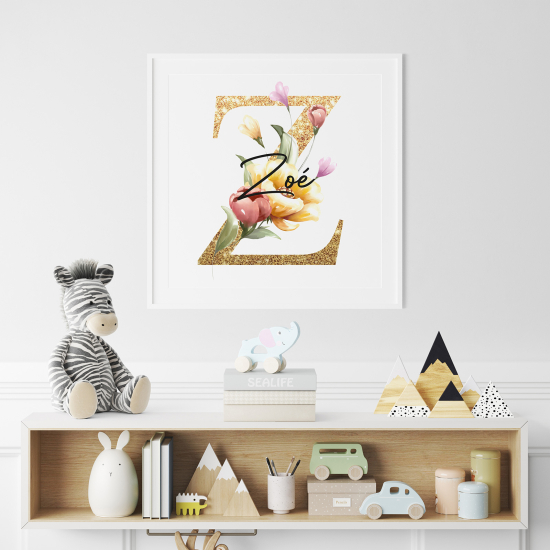 Poster Monogram personalizzato - Lettera Z