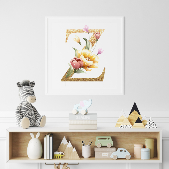 Poster Monogram personalizzato - Lettera Z